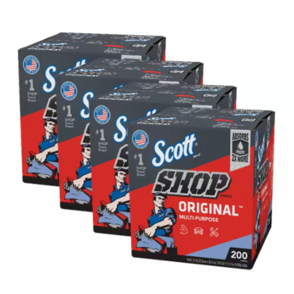 Blue Pop-Up Box Shop Towels (Bundle of 4)