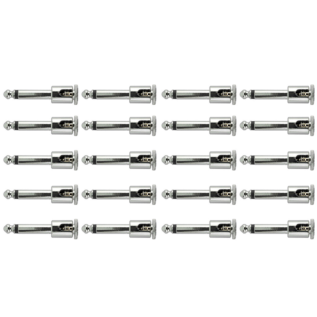 (20 Pack) George L's .155 Right Angle Solderless Cable Plugs