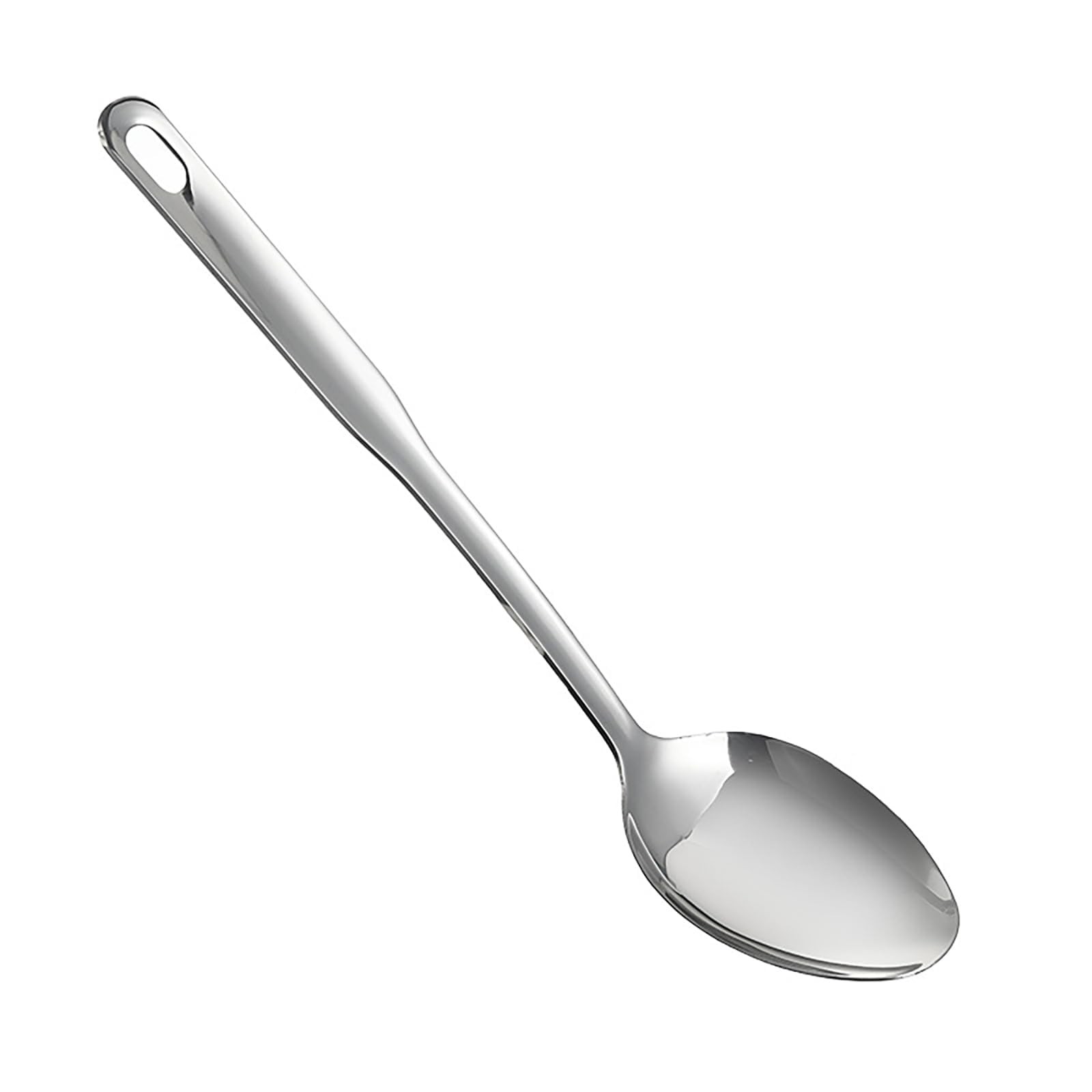 Large Cooking Spoon SUS304 Stainless Steel Metal Serving Spoon for Mixing, 12...