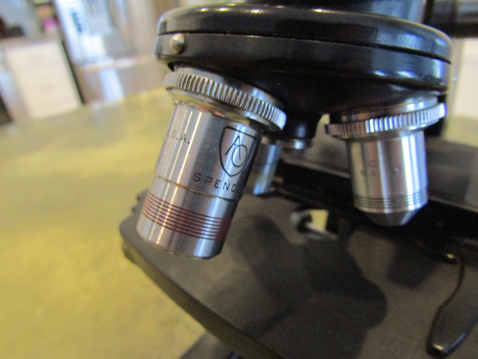 Vintage Rare AO American Optical Spencer Brite-Line Haemacytometer Microscope