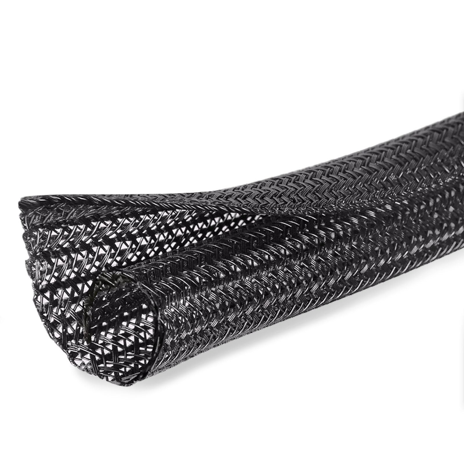 10ft - 3/8 inch Cord Protector Cable Sleeve Split Wire Loom Tubing for Power ...