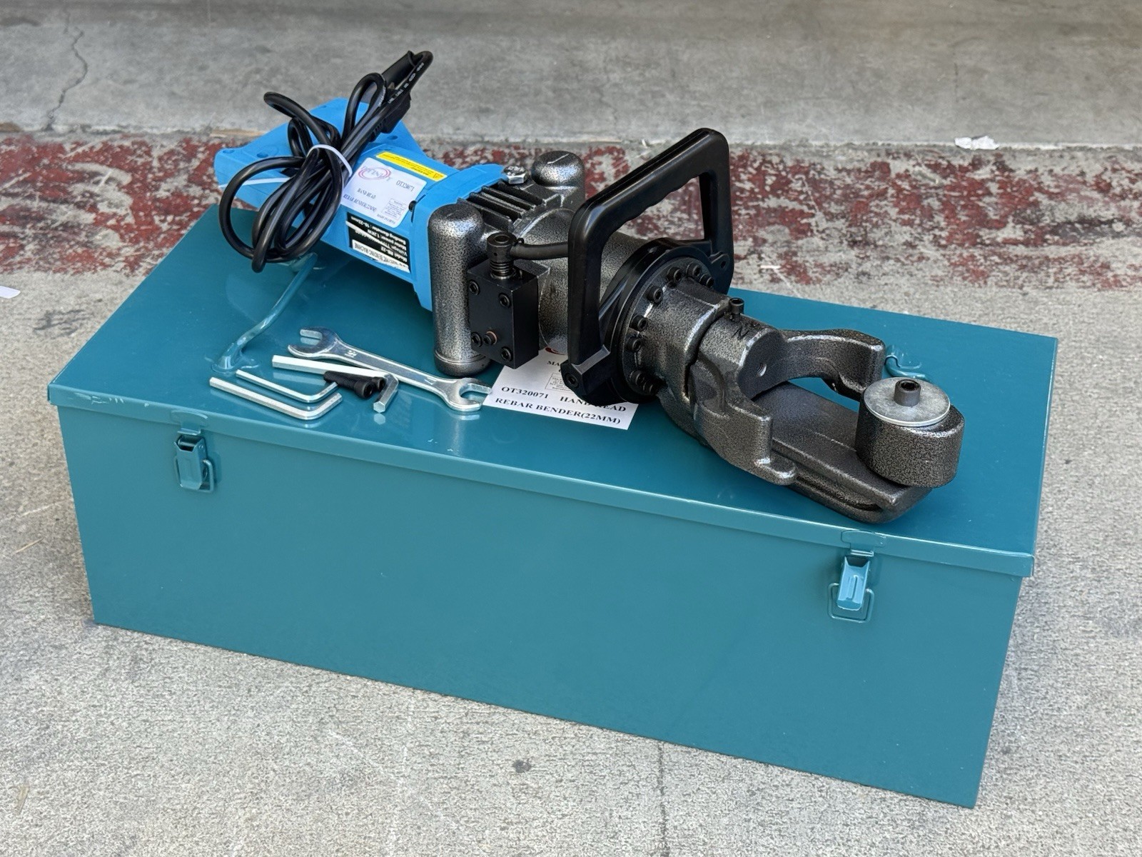 RB22 1050 watt Portable Electric Hydraulic Hand Held #6 Rebar steel Bender 22mm