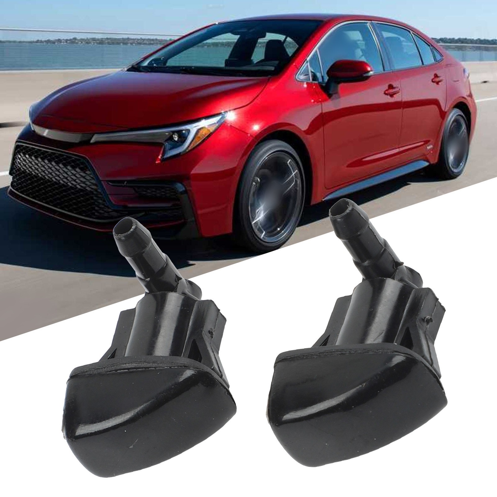 Replacement forToyota For LandCruiser 80Series Windshield Washer Nozzle Set x2
