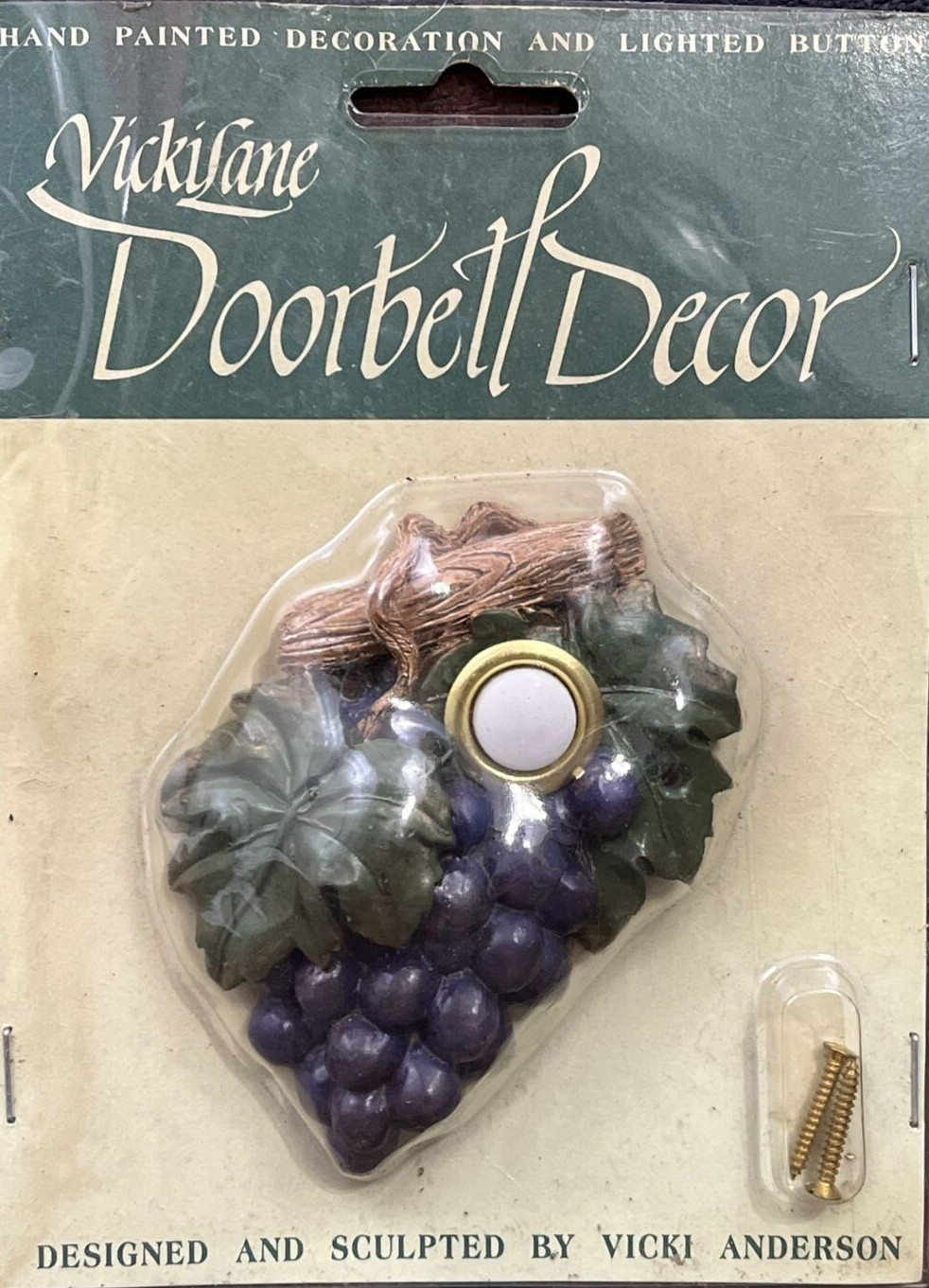 Button Door Bell Grape Vineyard Decorative Doorbell