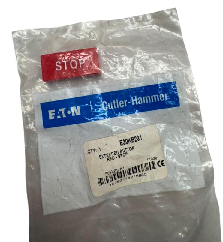 Eaton Cutler-Hammer E30KB231 Red Extended Stop Button Series A1, T1900