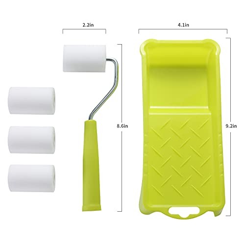 Paint Roller 2 Inch,High-Density Foam Roller with 2 inch Foam Roller Set