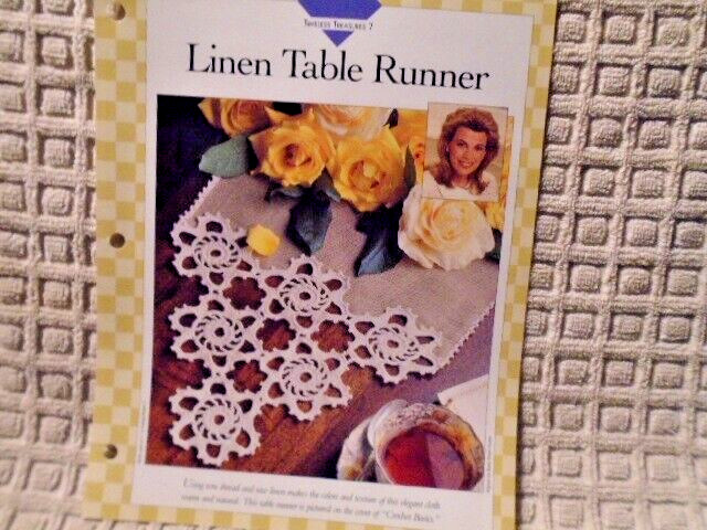 Linen Table Runner VANNA'S CLUB CROCHET PATTERN INSTRUCTIONS