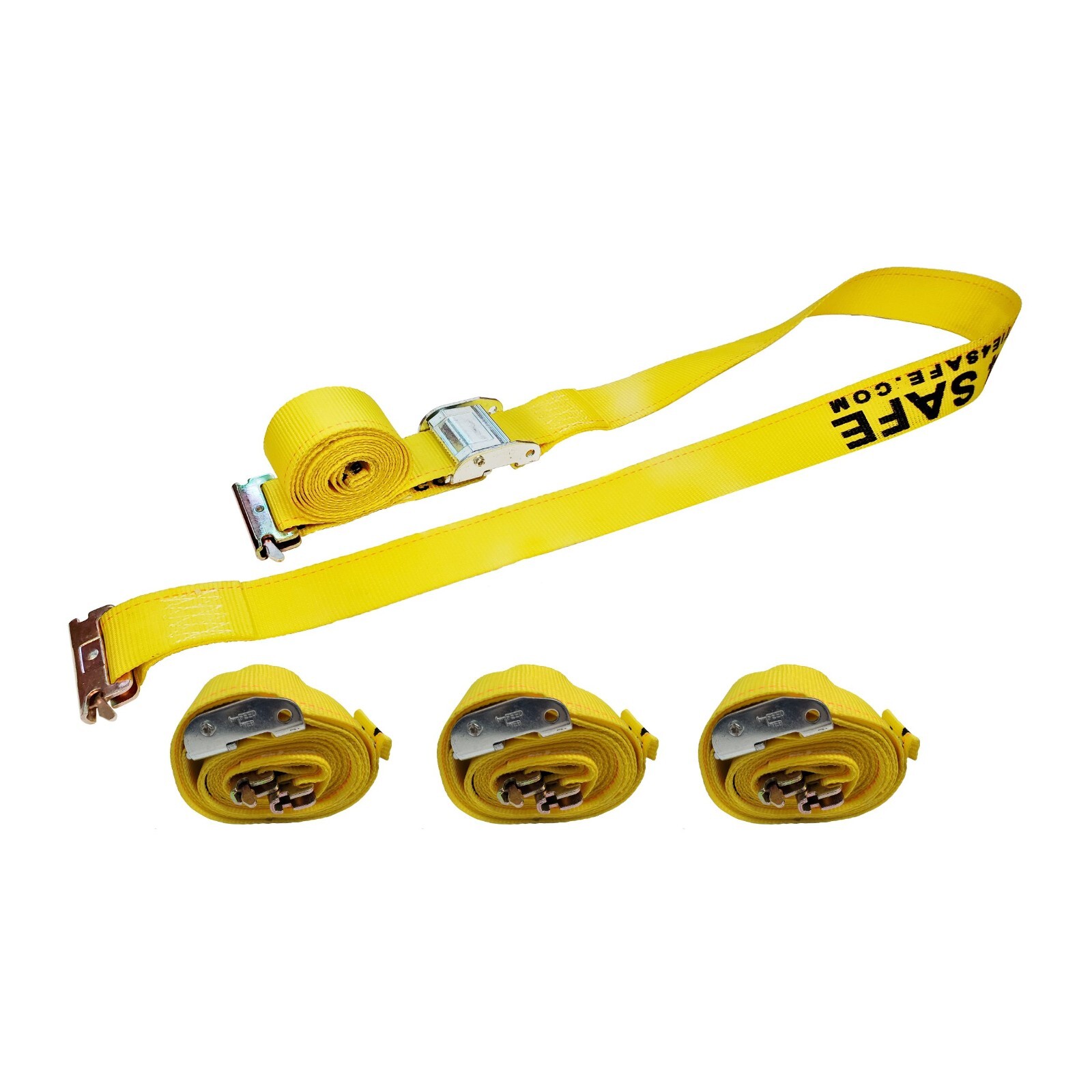 4 Pack 2" x 12' E-Track Cam Buckle Strap Truck Trailer Enclosed Cargo Tie Down