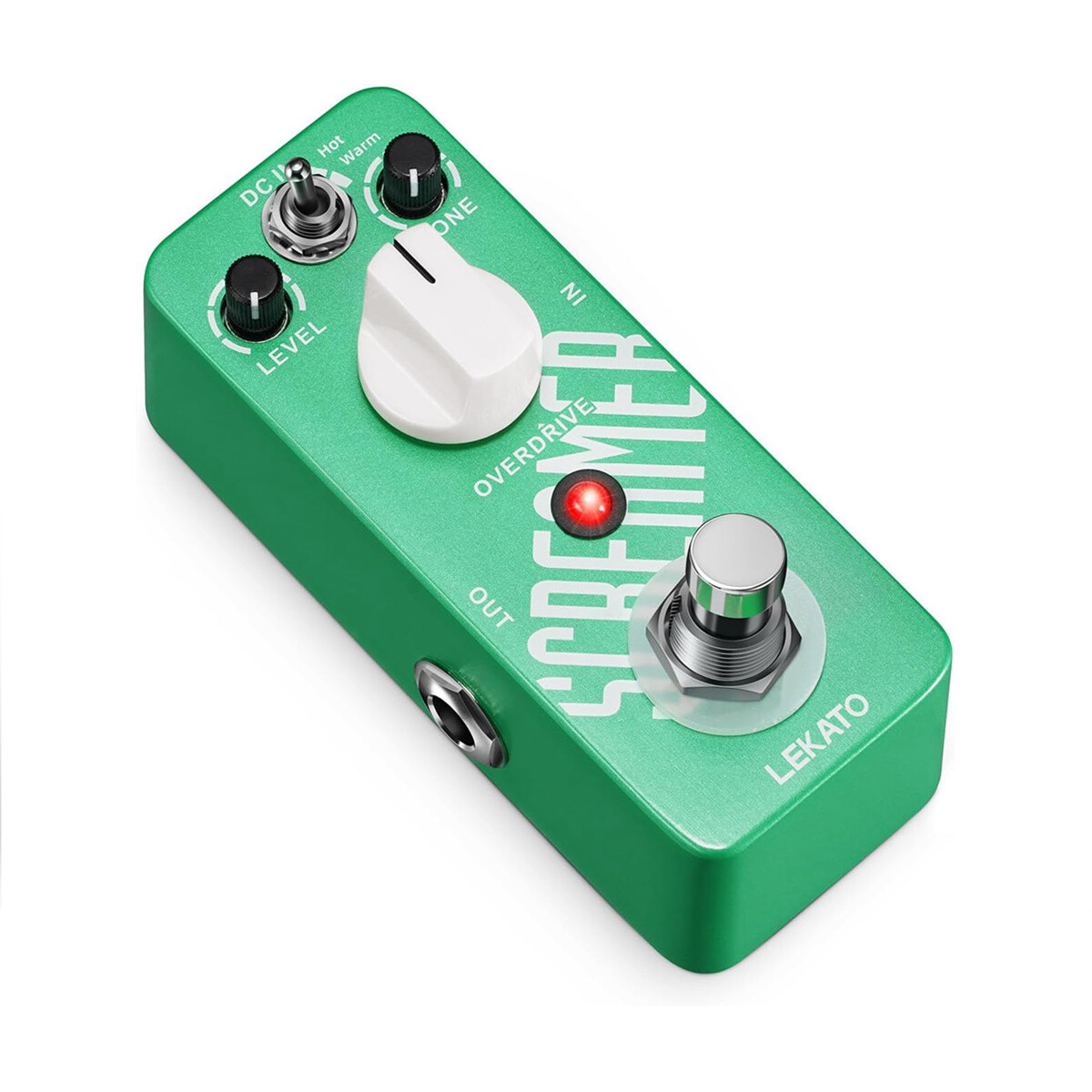 LEKATO Overdrive Guitar Pedal Guitar Effect Pedal True Bypass with Warm Hot Mode