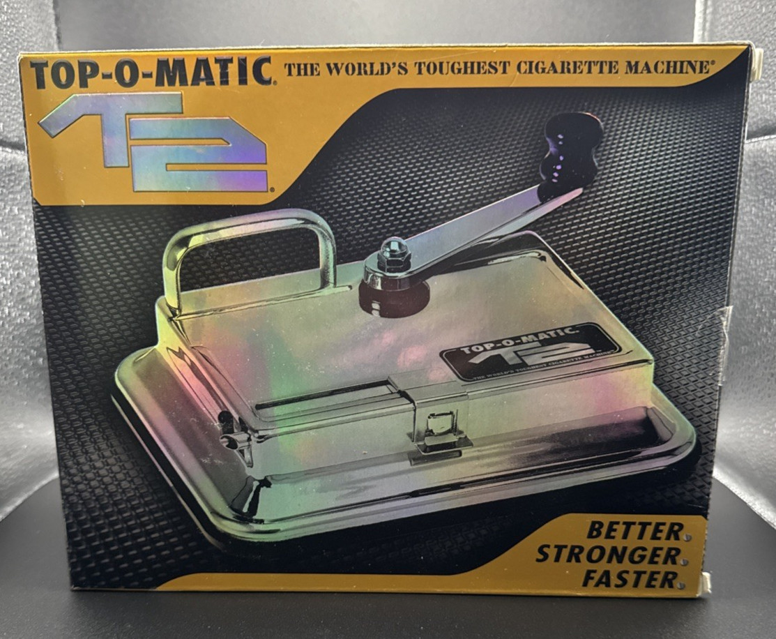 TOP-O-Matic T2 Cigarette Maker Rolling Tobacco Injector Machine King, 100s NEW