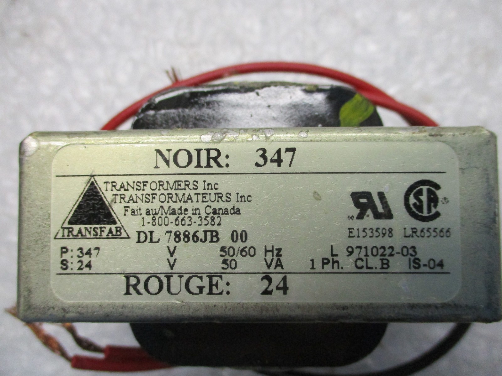 TRANSFAB DL7886JB TRANSFORMER NSNP