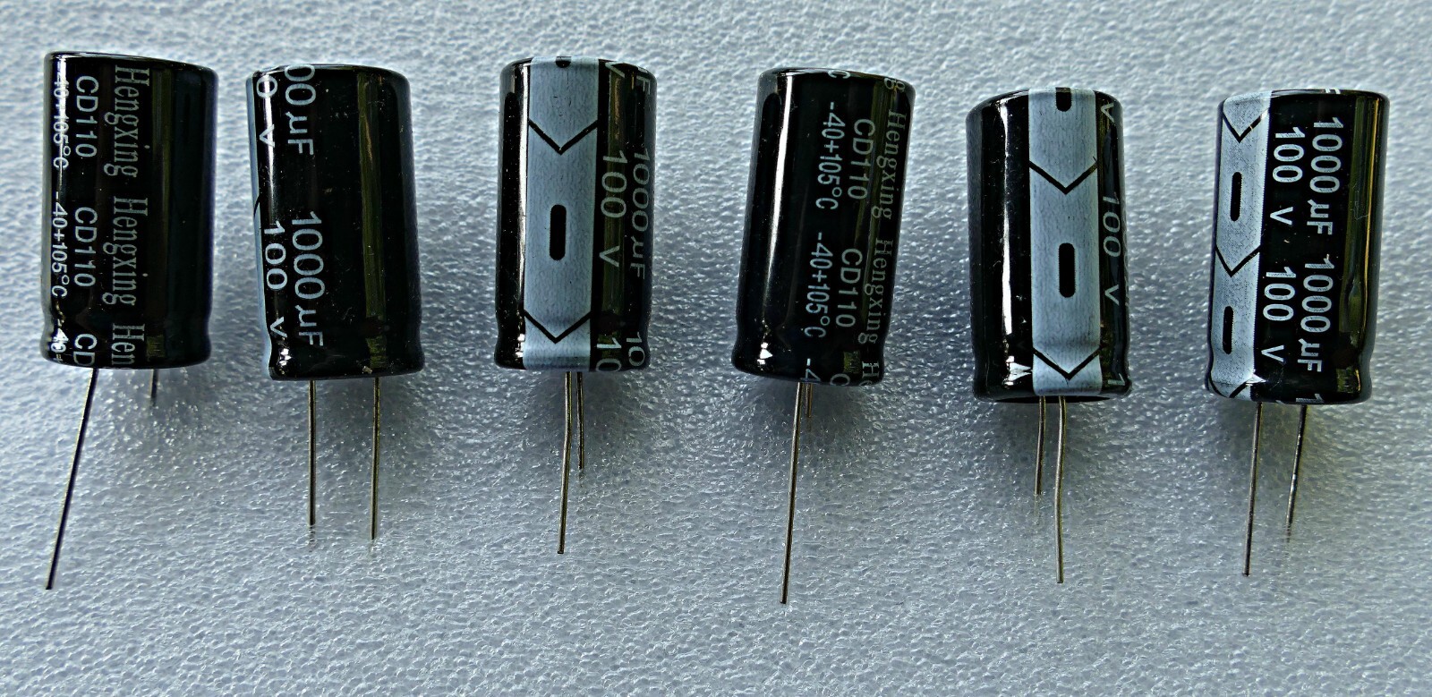 CAPACITORS 1,000 MFD 100V 6 pcs US SELLER FAST SHIPPING