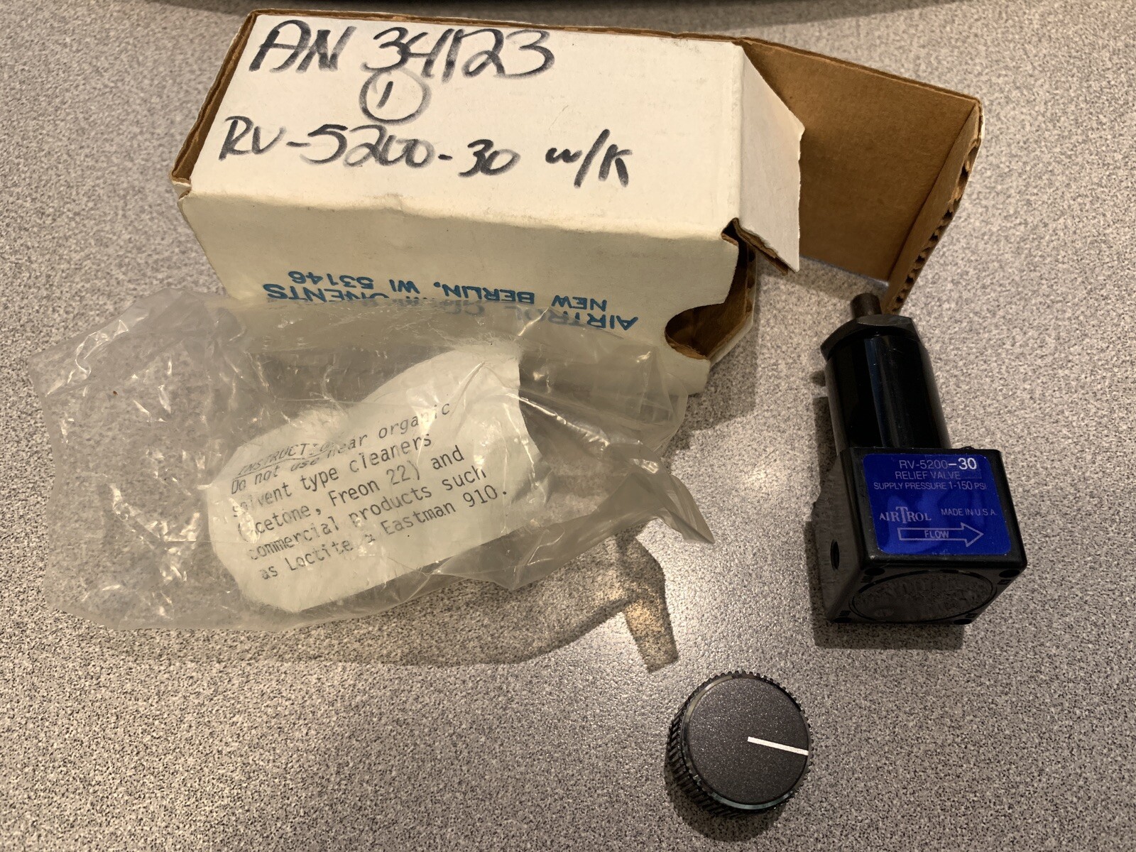 Airtrol pneumatic relief valve RV-5200-30, New Old Stock