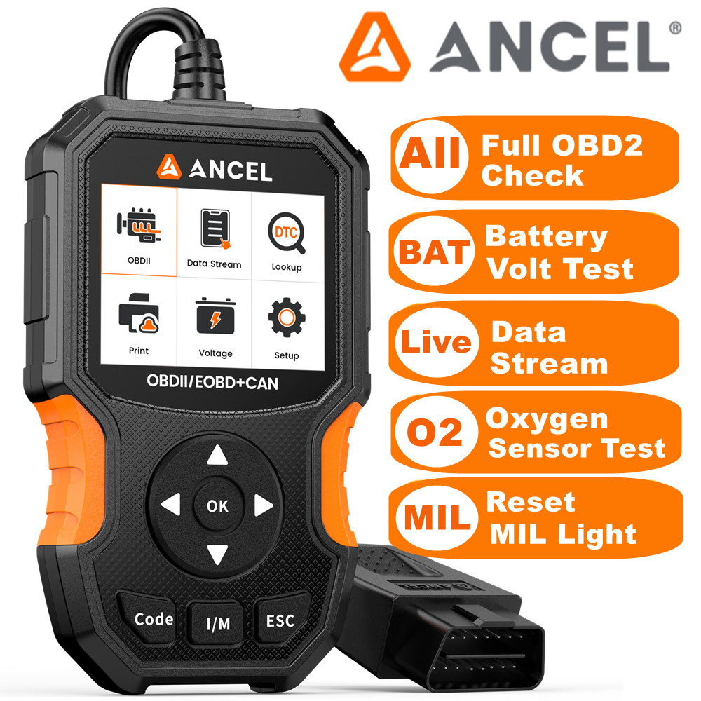 Automotive OBD2 Scanner Engine Code Reader Battery Voltage Test Diagnostic Tool