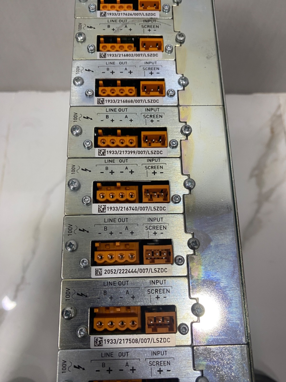 ASL V2000 Modular Power Amplifier with Different cards installed