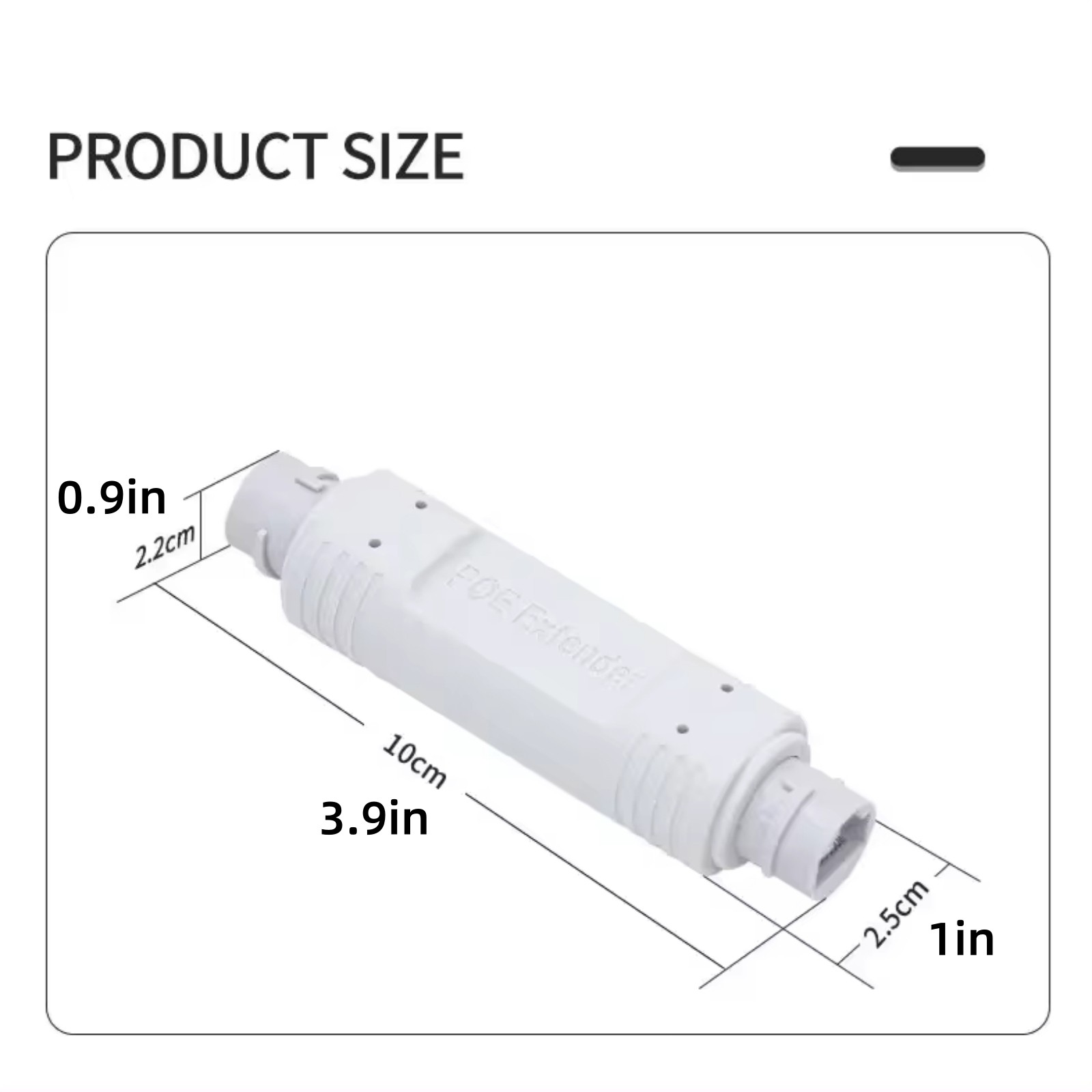 Versatile Waterproof POE Repeater 100mbps IEEE802.3af/at Security Camera Parts