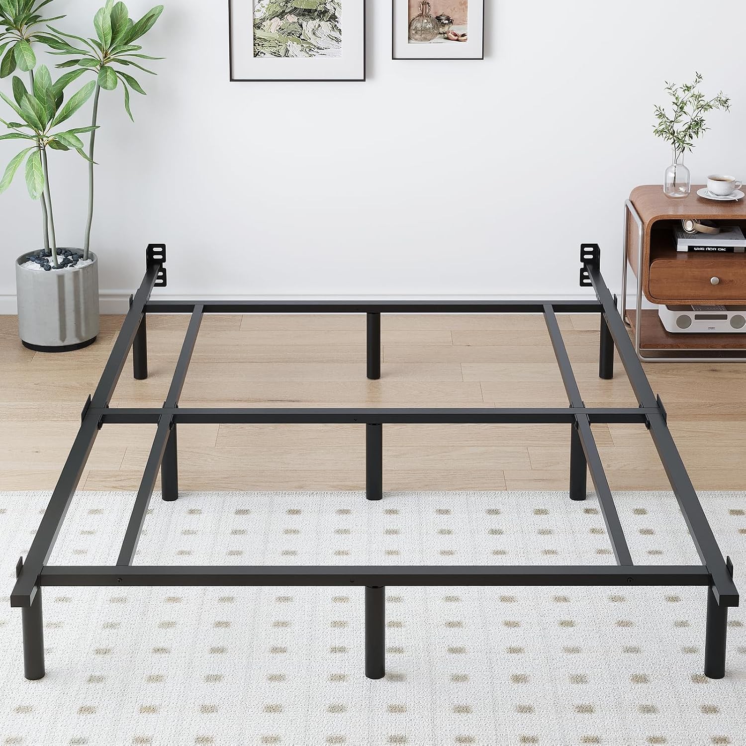 Queen Metal Bed Frame 7 Inch Low Heavy Duty Platform Bed Frames Queen Size