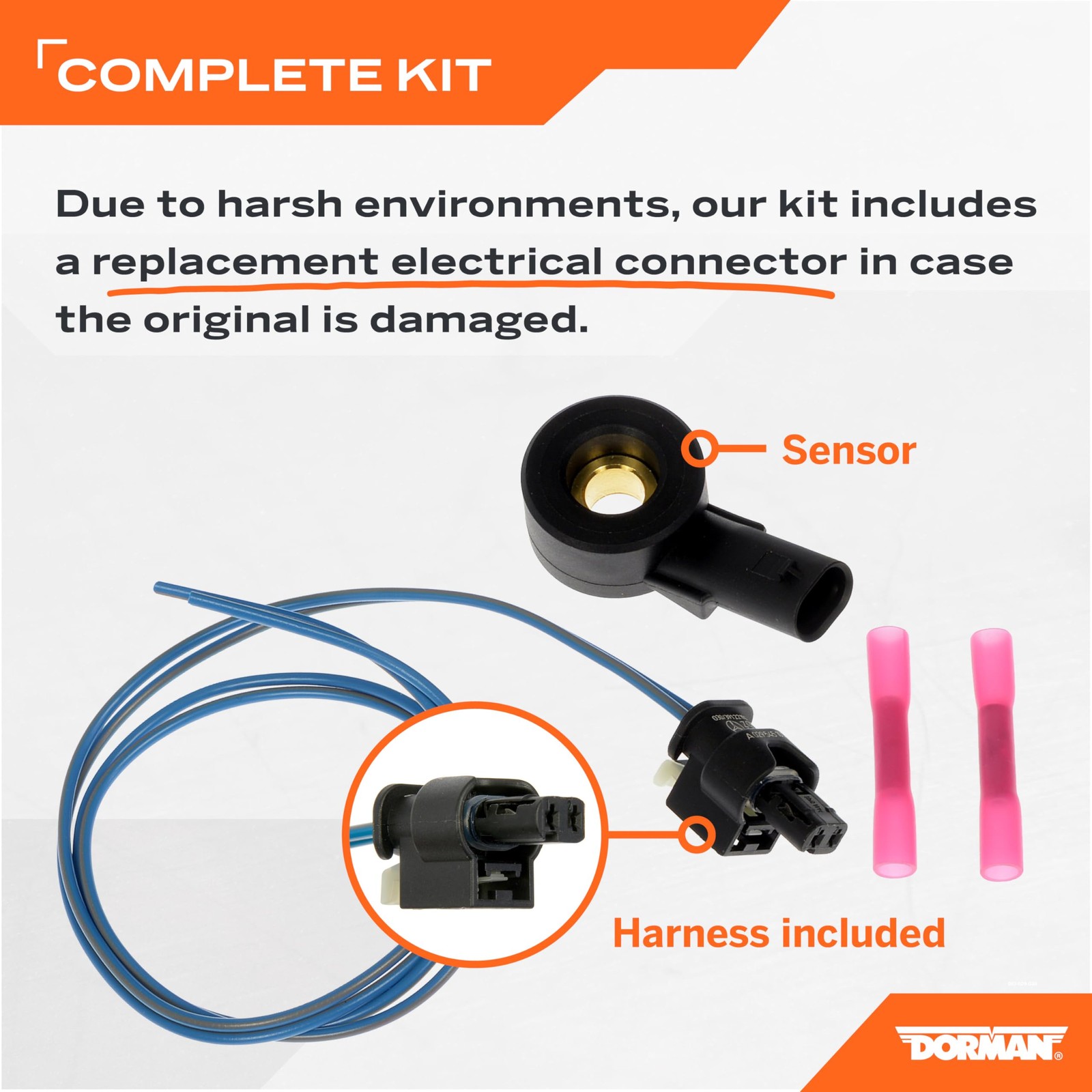 Dorman 987-029 Ignition Knock (Detonation) Sensor Compatible with Black