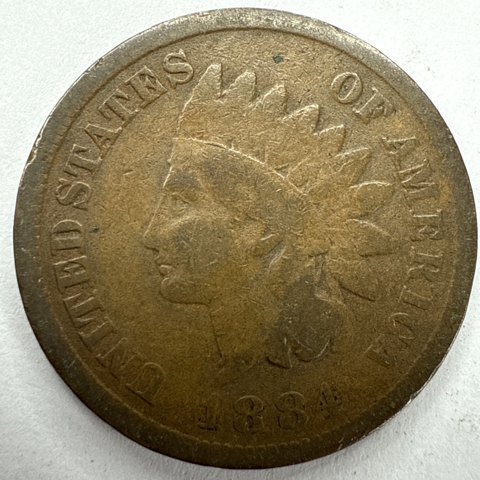 1884 Indian Head Cent Exact Coin Imaged #IND1907