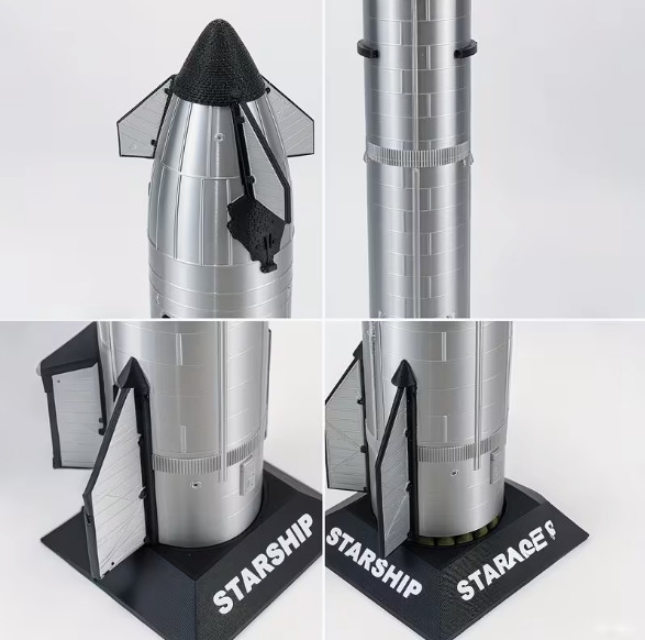 3D Printed Heavy SpaceX Starship Model