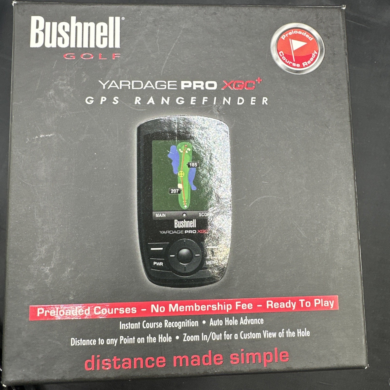 Bushnell Yardage Pro XGC+ GPS Golf Rangefinder