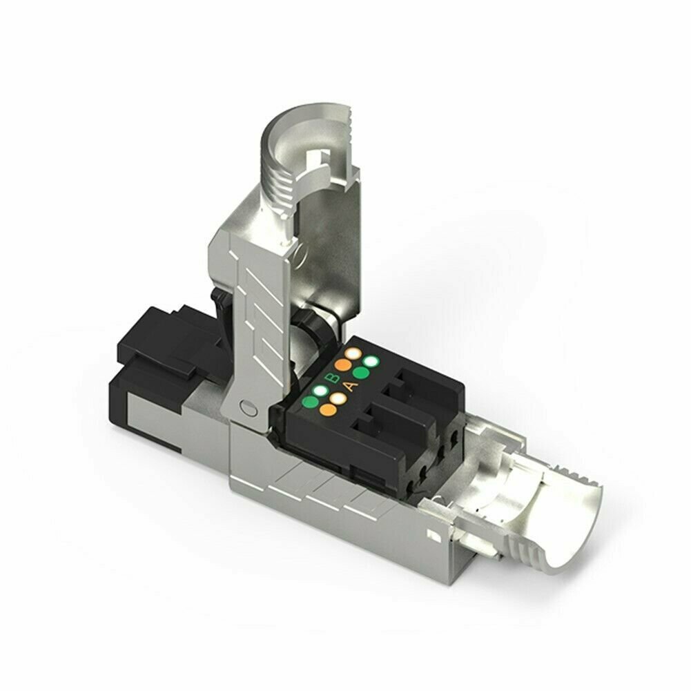 2 PCS CAT8 Full Shielded RJ45 Network LAN Ethernet Plug 40G CAT.8 Connector