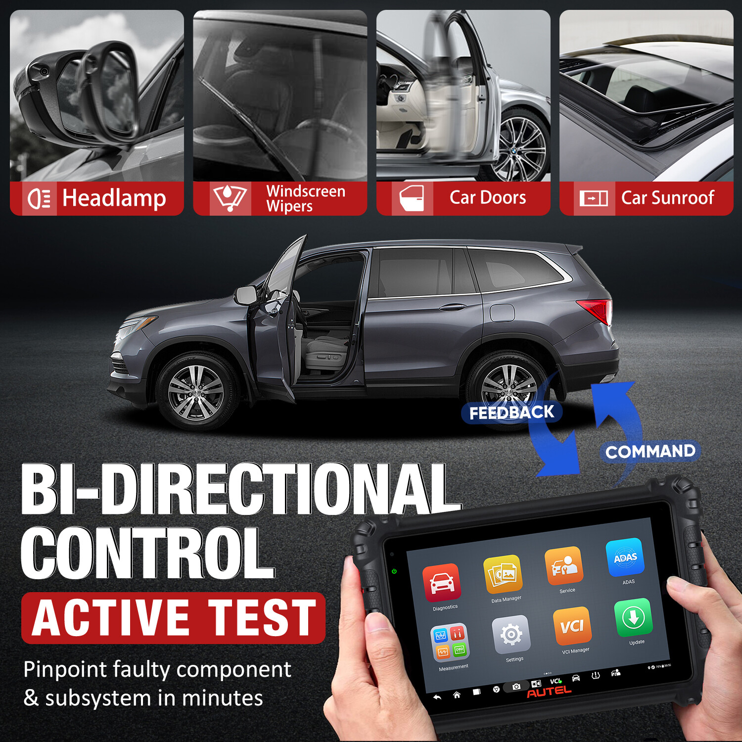 2023 Autel MaxiSYS MS906 Pro MK906 PRO Tablet Full System Diagnostic Scanner