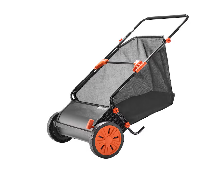 [ BIG SALE ] VEVOR 26 in Push Lawn Sweeper 7 cu ft