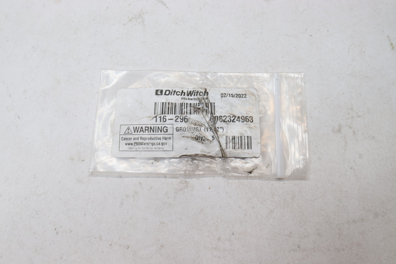 (5-Pk) Ditch Witch Grommet 1-1/2-In 116-296