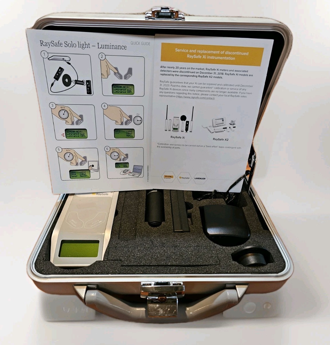 Unfors RaySafe 8221011-A Solo Base Unit W/ Light Probe/ Meter - Light Detector