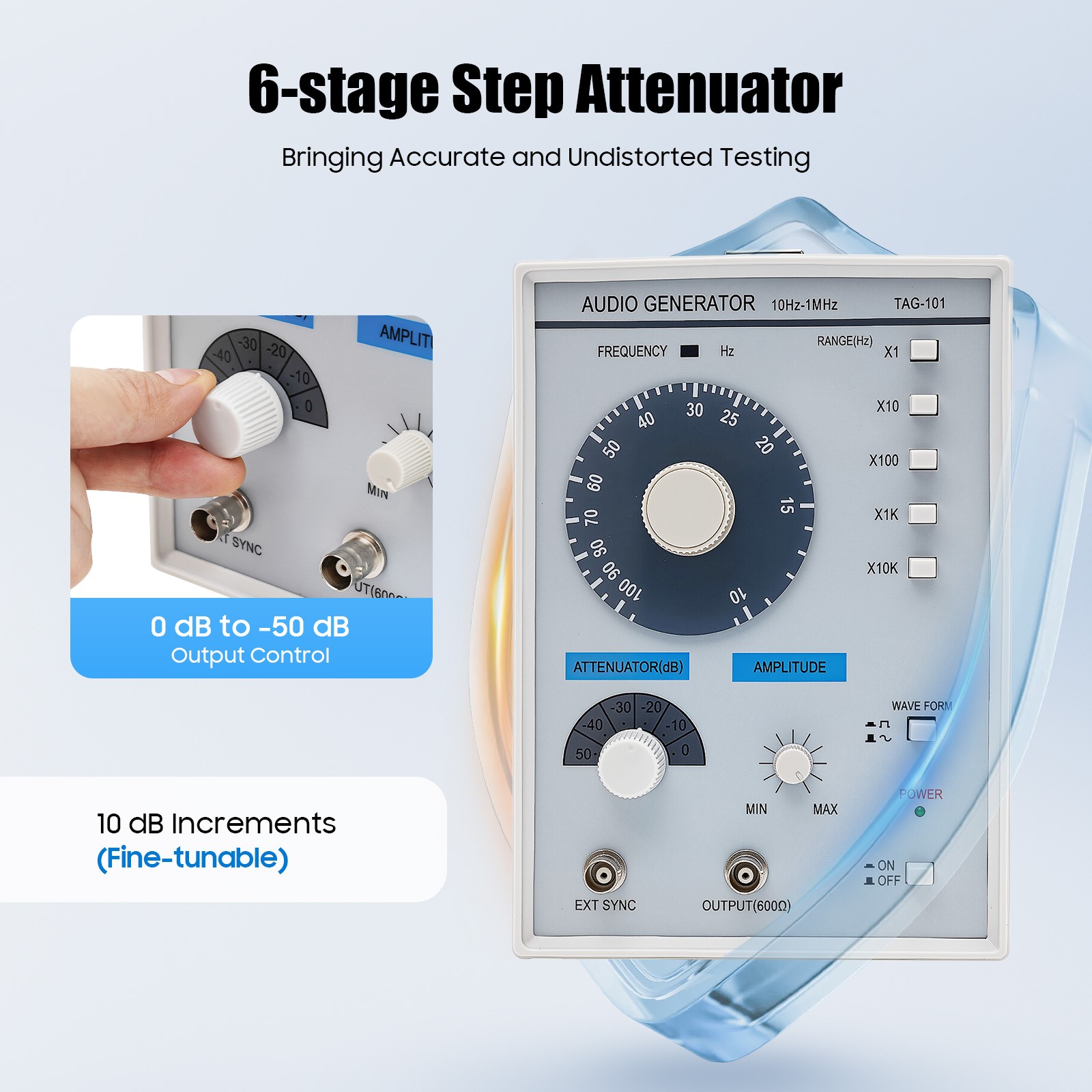 Professional Low-Frequency Signal Generator with High Precision Output