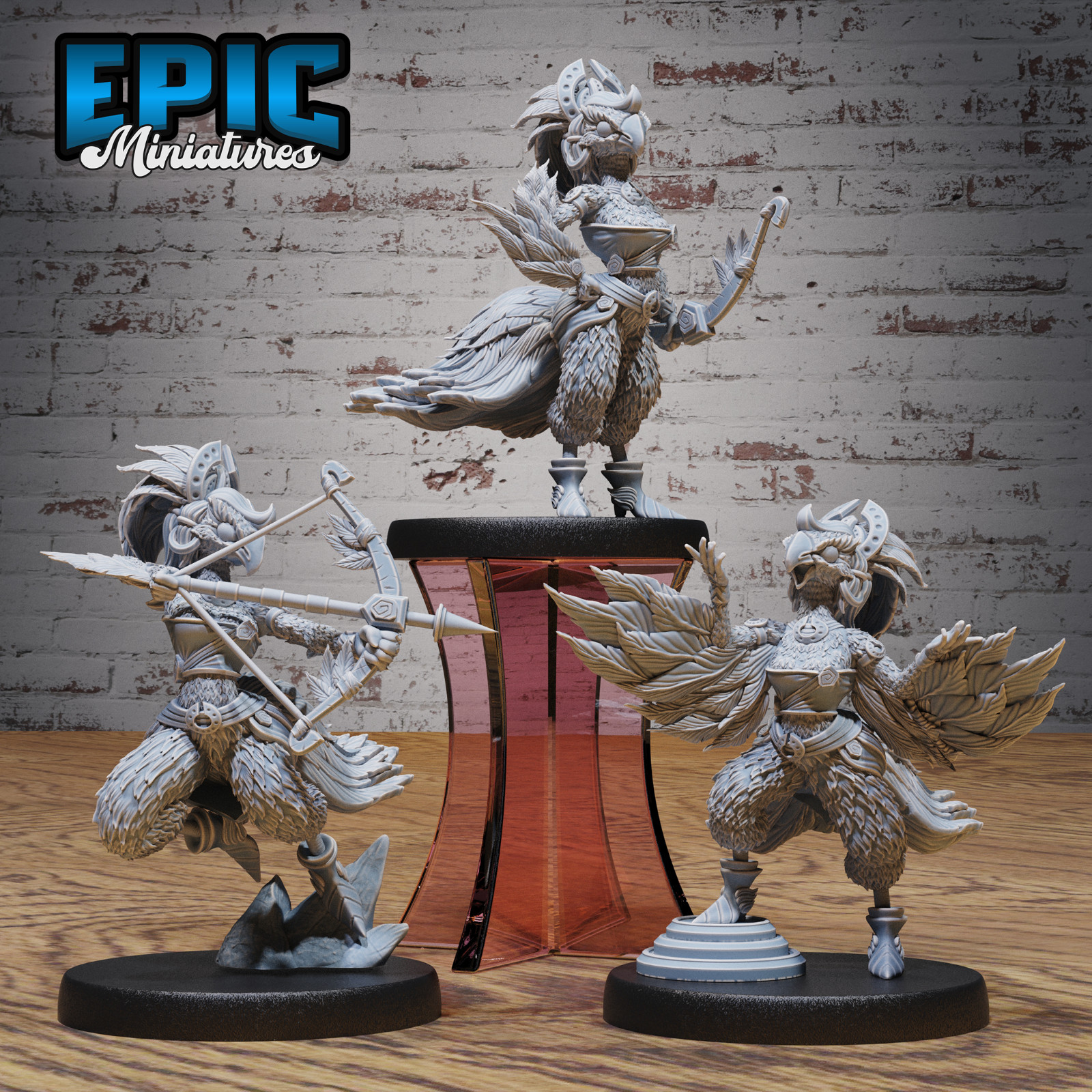 Parrot Bird Folk Set | Epic Miniatures | RPG Wargaming 3D Printed Miniature