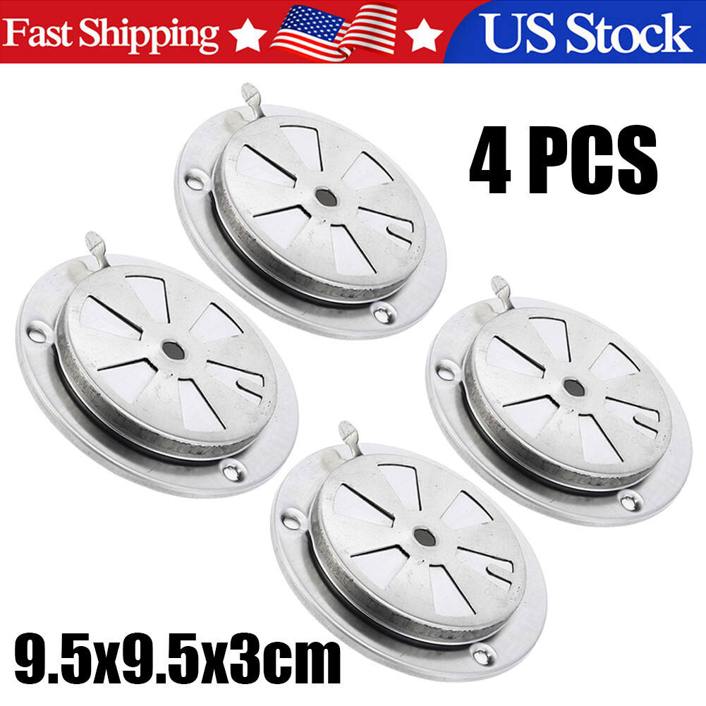 4PC Replacement Parts -BBQ Grill Smoker Exhaust Vent stove Air Vent Damper US##