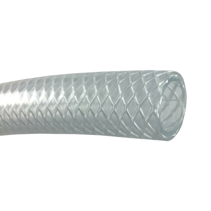***NEW*** 1/4" REINFORCED CLEAR POLY BRAID HOSE 100ft MADE IN USA ***