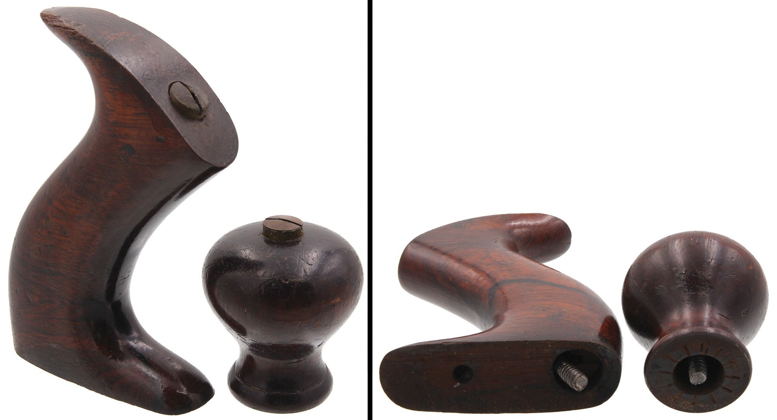 Orig. Tropical Hardwood Handle/Knob for Stanley No. 104 Plane - mjdtoolparts