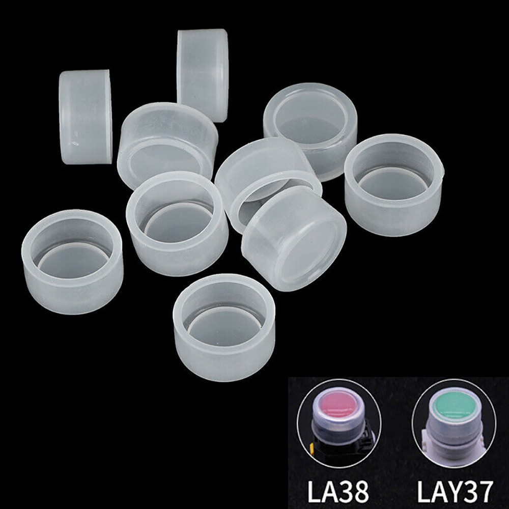 Push Button Switch Cover Clear Petroleum Reasonable Structure Rubber 10pcs