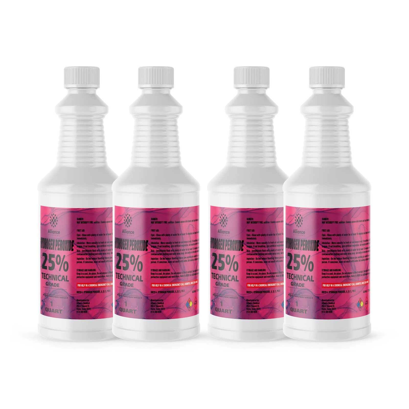Hydrogen Peroxide 25% Technical Grade - 4 Quarts
