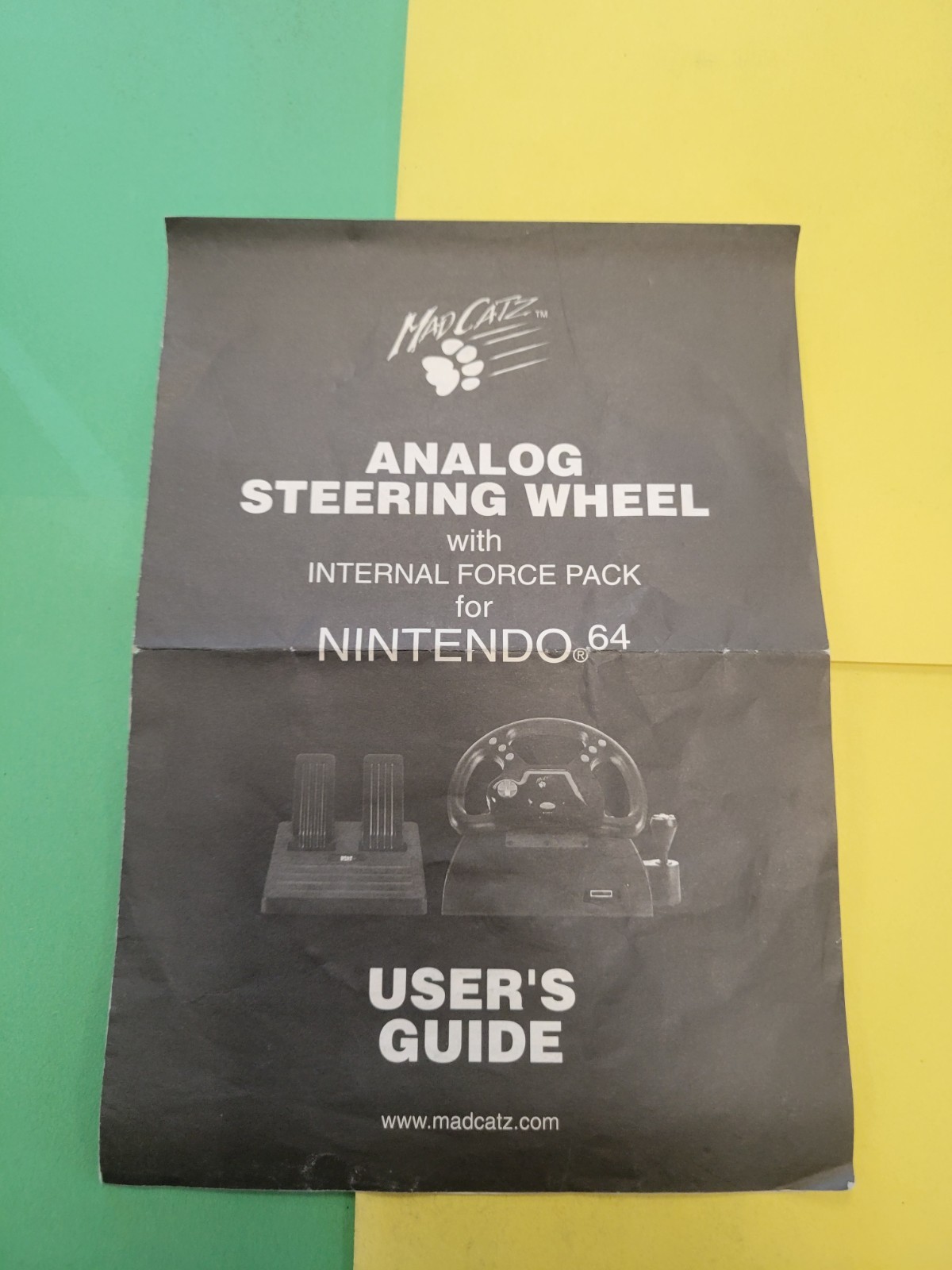 Mad Catz Nintendo 64 Analog Steering Wheel User's Guide