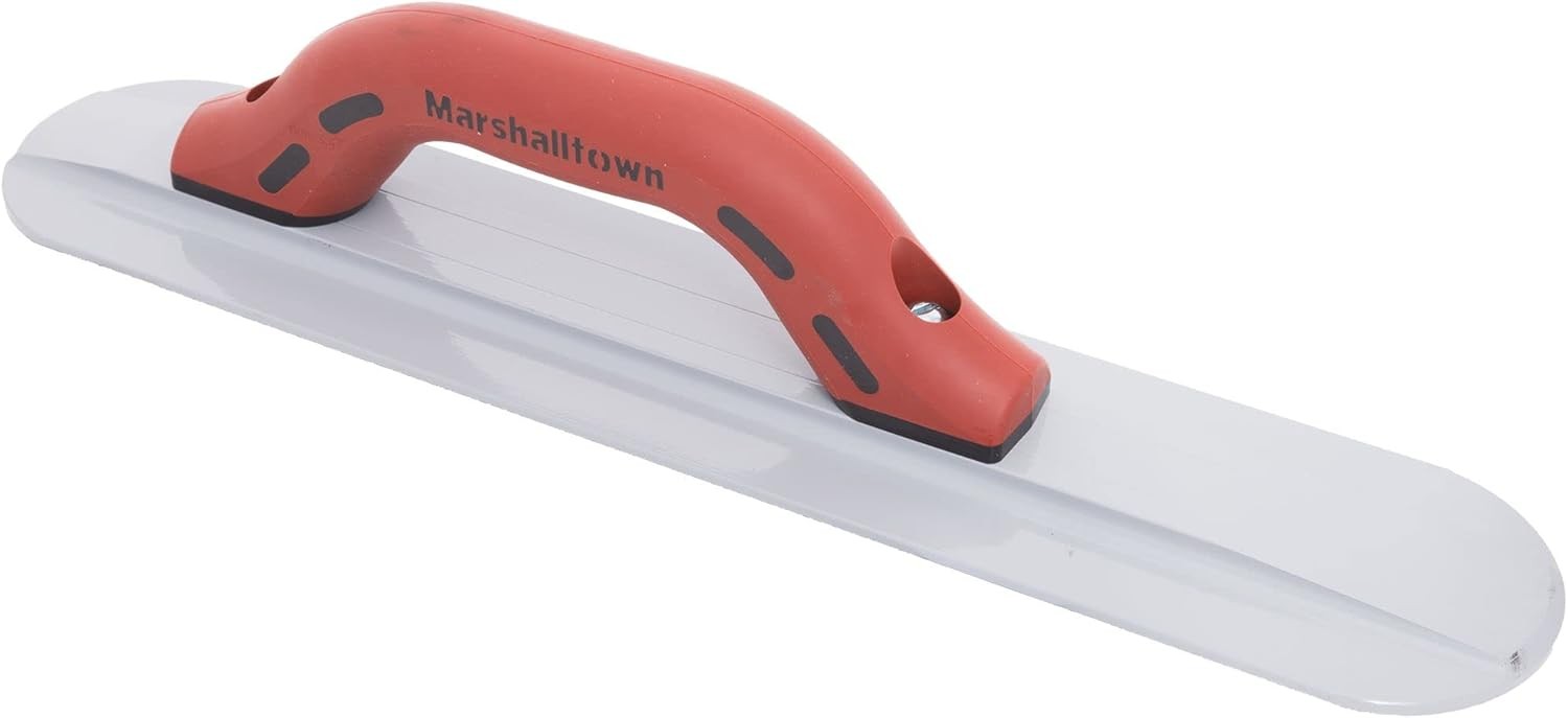 MARSHALLTOWN Round End Magnesium Hand Float, 16 Inch x 3-1/8 Brown, Silver