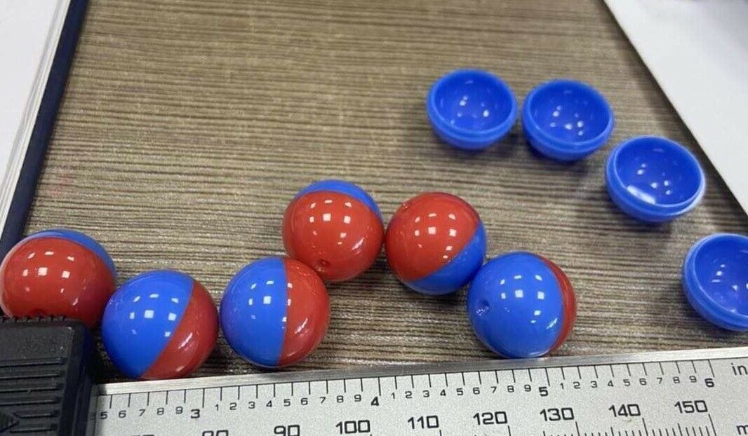 0.68 Caliber Empty Plastic shells 25 or 50 or 100 count (RED/BLUE)