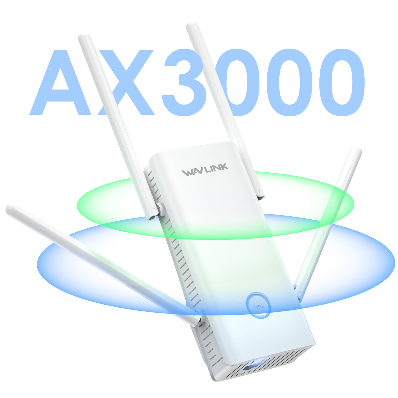 WAVLINK AX3000 Wi-Fi 6 Router Wireless Repeater Access Point WPS Botton WallPlug