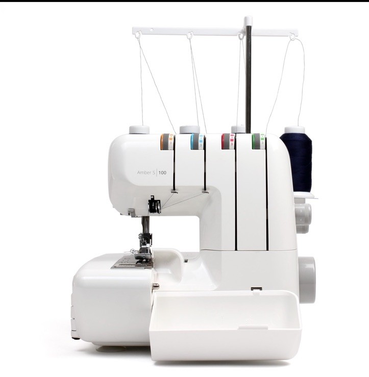 Husqvarna Viking Amber S 100 4/3/2 Thread Capability for 16 Stitches Full Access