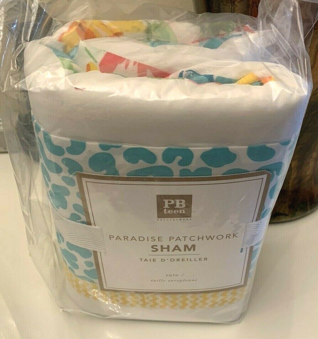 Pottery Barn holiday school girl flower animal party gift Pillow Sham quilted -