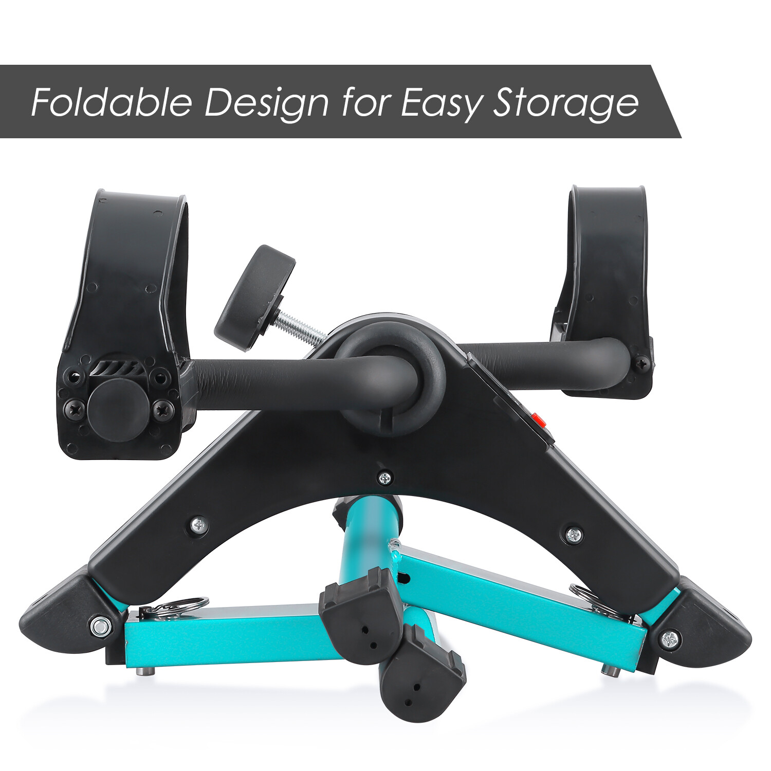 Foldable Mini Exercise Bike Cycle Mini Stepper Bike Pedal Exerciser LCD Display