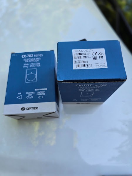 Optex CX-702 Series Selectable Area PIR Motion Detector 21m/70ft x 45m/150ft