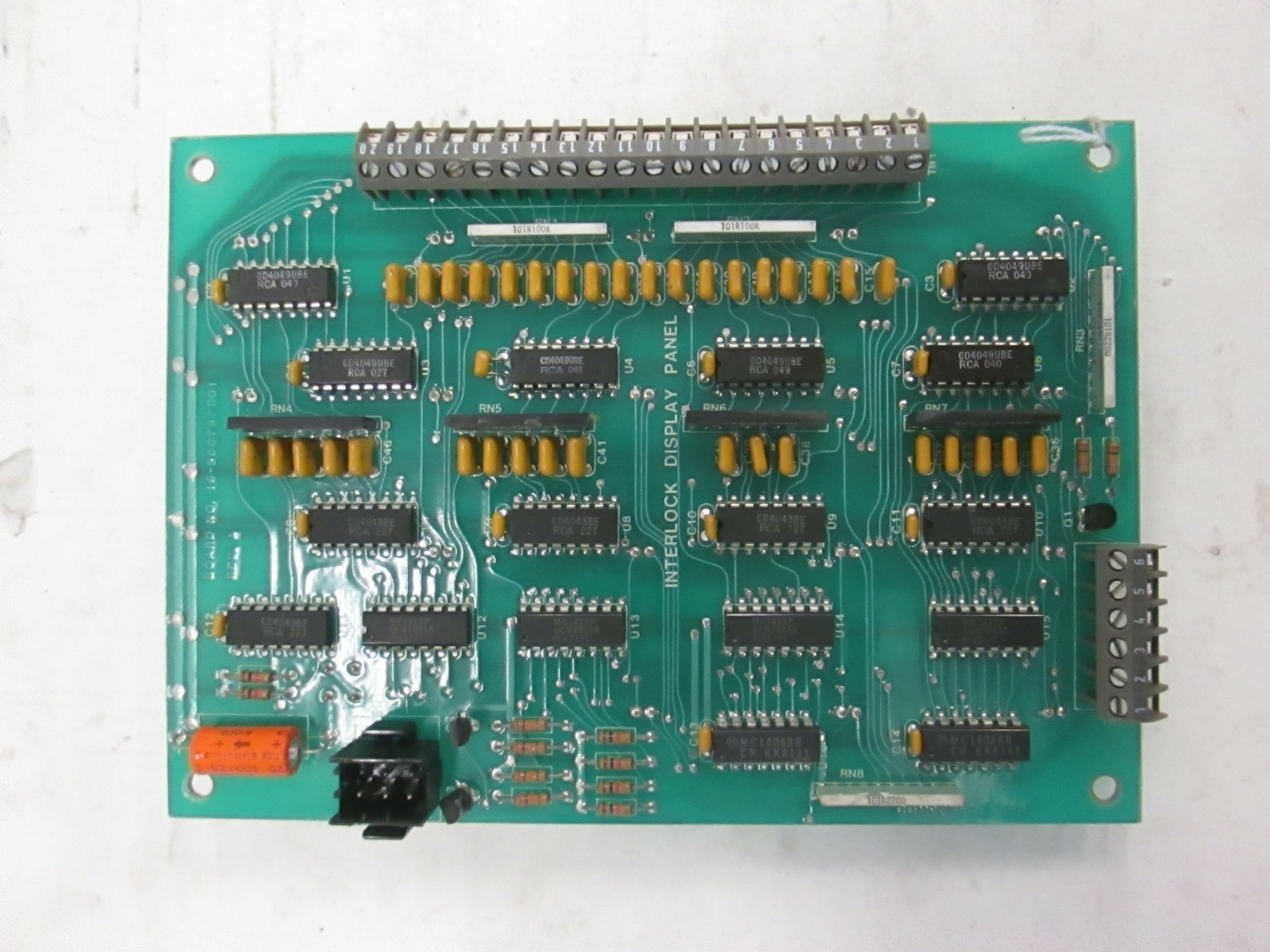 Interlock Display Panel PCB, 03-900798, Working When Removed, Used