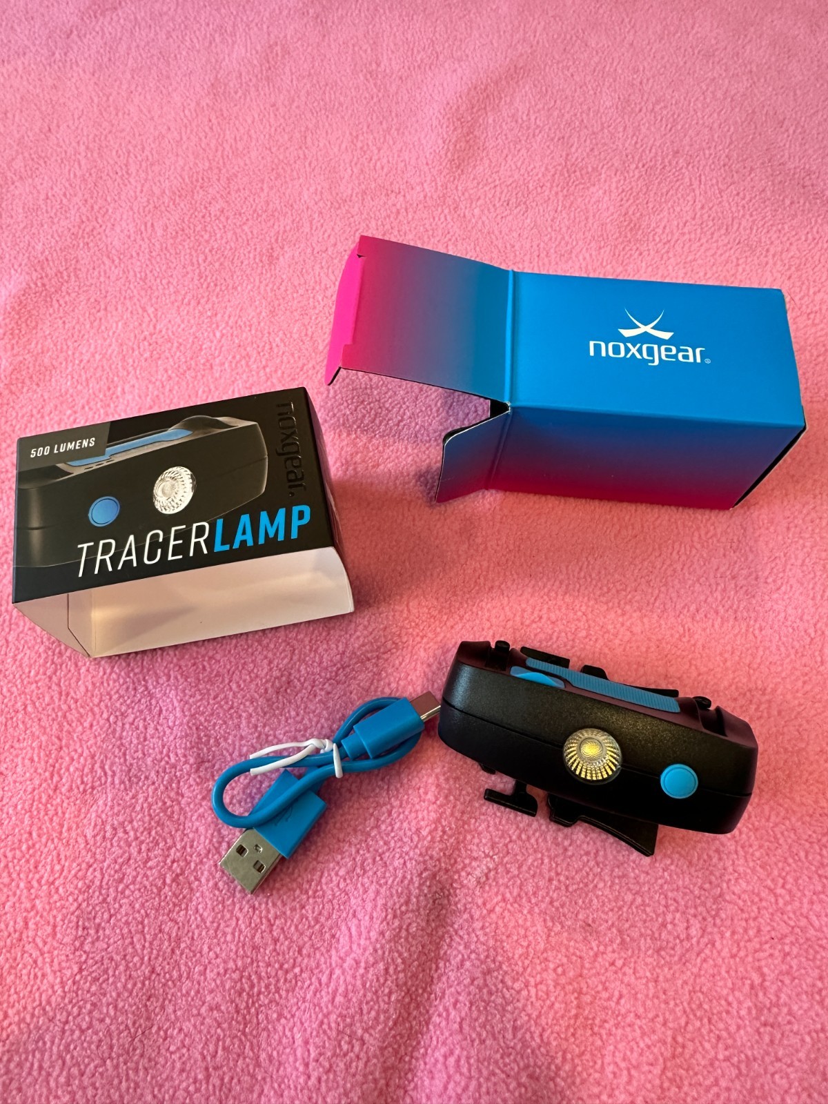 noxgear Tracer Add-On Chest Light - 500 Lumens, Rechargeable OSFA, Black, New