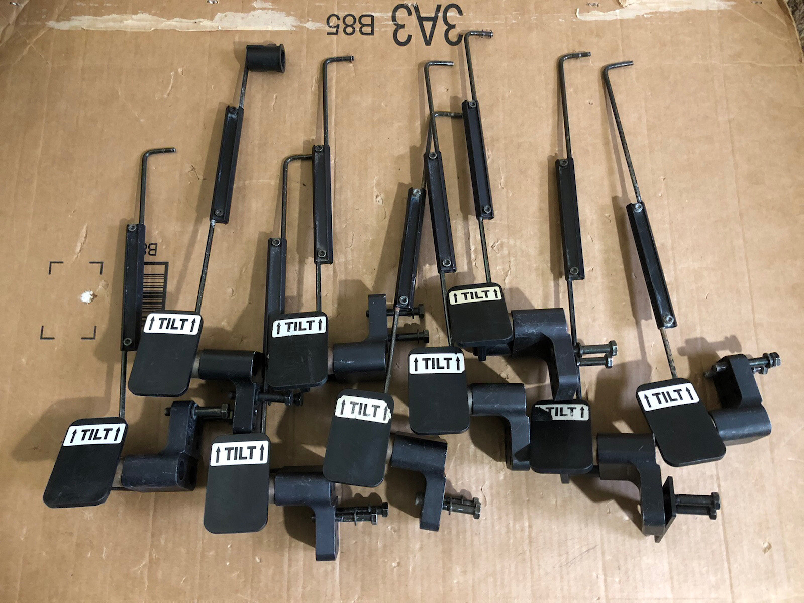Lot Of 9 Quickie IRIS Manual Wheelchair Tilt Foot Pedal Assembly Mechanism