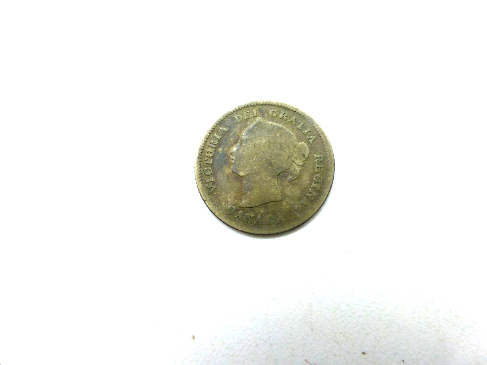 1880 H Canadian 5 Cent Silver in G Condition