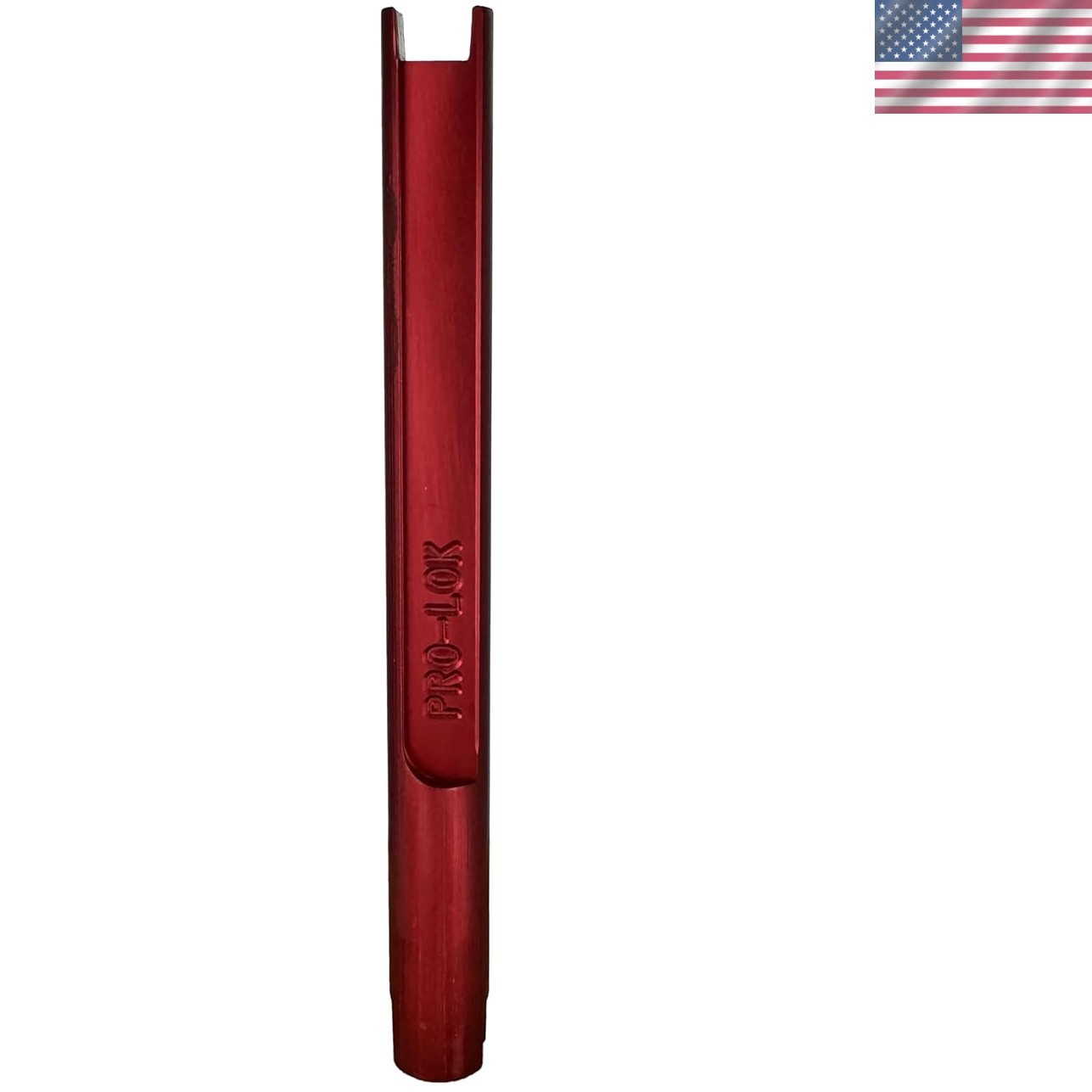 Compact Machined Aluminum Master Pin Follower with Elegant Red Anodized Finish